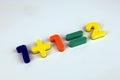 Children fridge magnets simple maths calculation