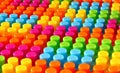 Colorful Children lego brick toy background