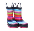 Colorful children`s rubber boots Royalty Free Stock Photo