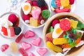 Colorful childs sweets and treats