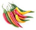 Colorful chili peppers Royalty Free Stock Photo