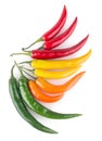 Colorful chili peppers Royalty Free Stock Photo