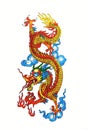 Colorful Chinese dragon Royalty Free Stock Photo