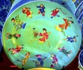 Colorful Chinese Ladies Ceramic Plate Panjuan Flea Market Beij