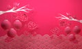 Chinese New Year Decoration Background 3d rendering