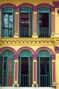 Colorful chinese shop houses