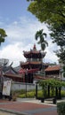 colorful chinese temple in singapore