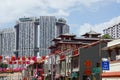 colorful chinese temple in singapore