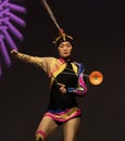 Colorful Chinese Troupe Performer at 2019 Florida State Fair