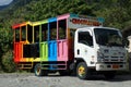 Colorful chiva party bus