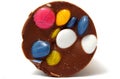 colorful chocolate buttons, dragees candies