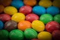 Colorful chocolate coated candy.