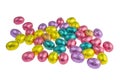 Colorful chocolate easter eggs Royalty Free Stock Photo