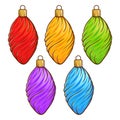 Colorful Christmas Ball Set Decorations