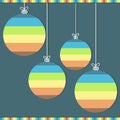 Colorful Christmas Balls