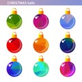 Colorful christmas balls Royalty Free Stock Photo