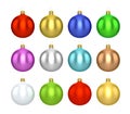 Colorful Christmas Balls Royalty Free Stock Photo