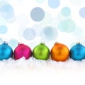 Colorful Christmas balls