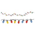 christmas decoration chain with decorative lights