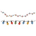 christmas decoration chain with decorative lights