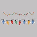 christmas decoration chain with decorative lights