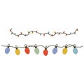 christmas decoration chain with decorative lights