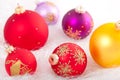 Colorful Christmas decorations