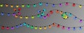 Colorful Christmas Lights. Eps10 Royalty Free Stock Photo