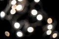 Colorful Christmas lights and blurred background or bookeh of them Royalty Free Stock Photo