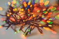Colorful Christmas Lights Bokeh Royalty Free Stock Photo