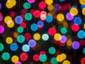 Colorful christmas lights bokeh Royalty Free Stock Photo