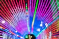 Colorful Christmas lights bokeh for background material Royalty Free Stock Photo