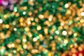 Colorful Christmas lights bokeh for background material Royalty Free Stock Photo