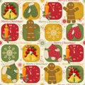 Colorful Christmas pattern Royalty Free Stock Photo
