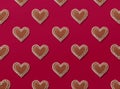 Colorful Christmas pattern of gingerbread cookies Royalty Free Stock Photo