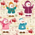 Colorful Christmas pattern seamless Royalty Free Stock Photo