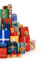 Colorful Christmas presents Royalty Free Stock Photo
