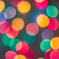 Colorful christmas tree lights bokeh background Royalty Free Stock Photo