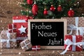 Colorful Christmas Tree With Snowflakes, Neues Jahr Means New Year