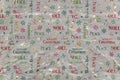 Colorful Christmas Wrapping Paper Royalty Free Stock Photo