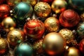 Colorful christmass ornaments. Festive background,