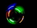 Colorful circle light wave in dark background Royalty Free Stock Photo