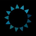 Colorful circle loader icon. Symbol of reload, refresh, loading, recycle and repeat. Interconnecting round arrow vector Royalty Free Stock Photo
