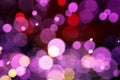 Colorful circles bokeh effect of light abstract background Royalty Free Stock Photo