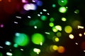 Colorful circles bokeh effect of light abstract background Royalty Free Stock Photo