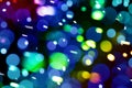 Colorful circles bokeh effect of light abstract background Royalty Free Stock Photo