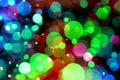 Colorful circles bokeh effect of light abstract background Royalty Free Stock Photo