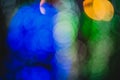 Colorful circles of light abstract bokeh Royalty Free Stock Photo
