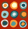 Colorful circles pattern