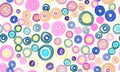 Colorful Circles Pattern. Geometric Baby Royalty Free Stock Photo
